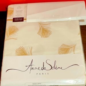 Anne De Solene Paris King Flat sheet 100% Cotton